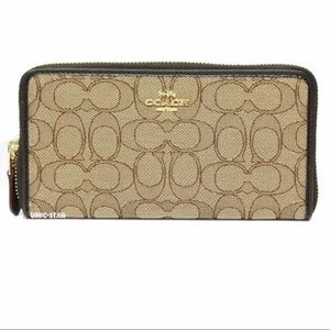 Coach Signature Accordion Wallet
